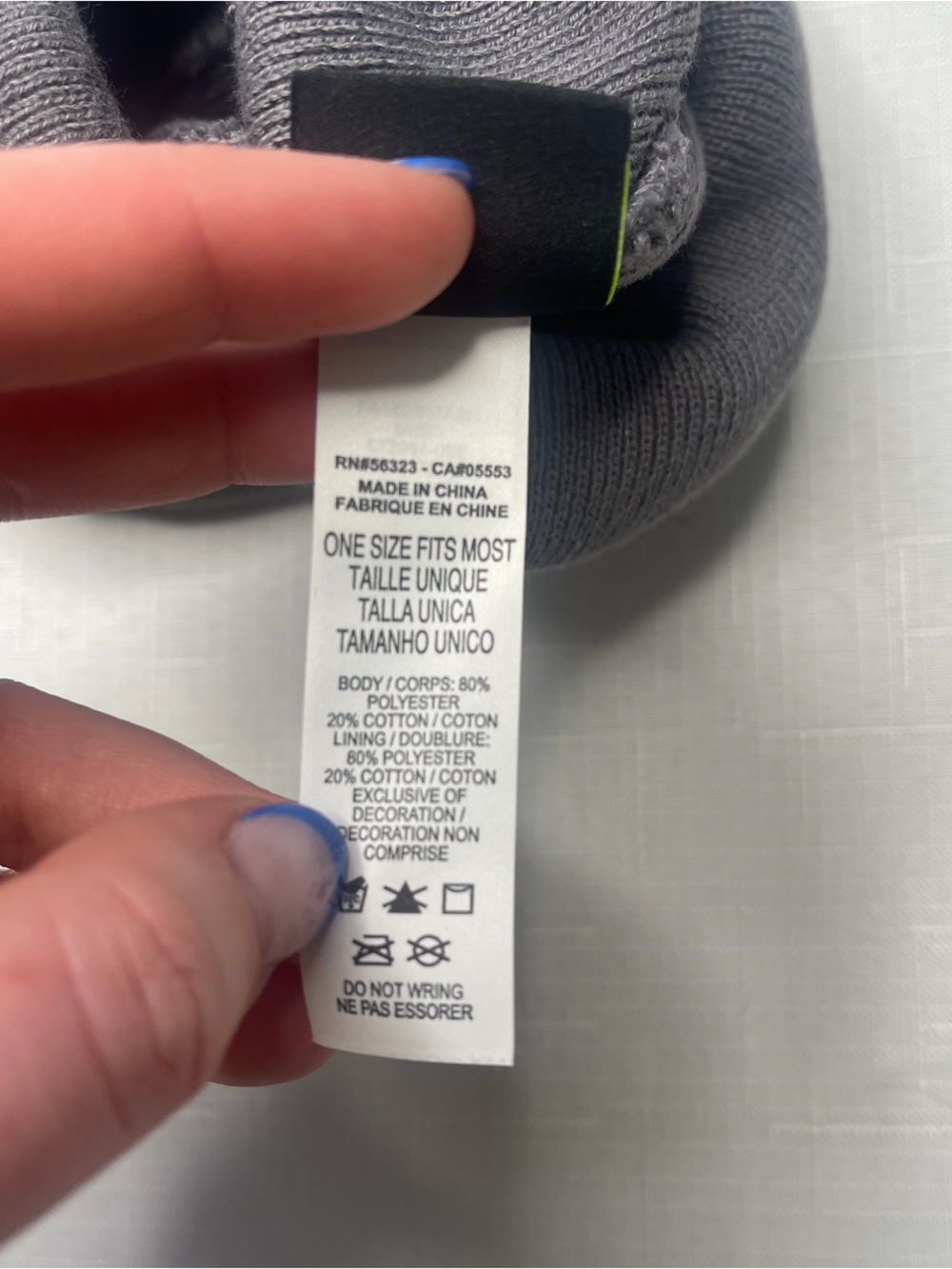 Nike Dri Fit Cuffed Knit Beanie Hat Grey (OS) - Picture 5 of 5